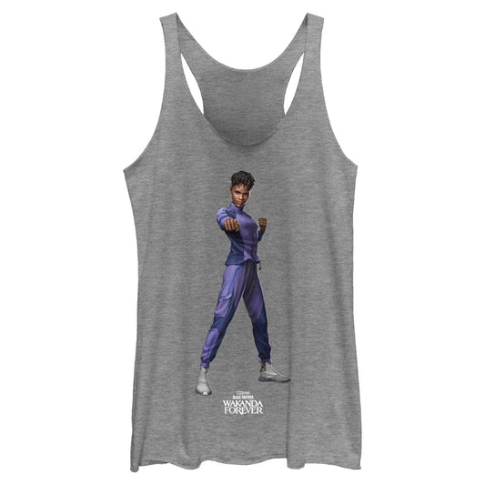 Junior's Marvel Black Panther Wakanda Forever Shuri Blank Tank Top