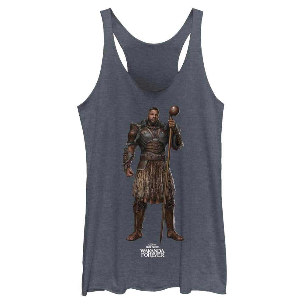 Junior's Marvel Black Panther Wakanda Forever Mbaku Blank Tank Top