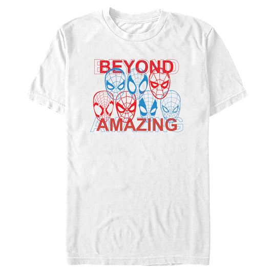 Men's Marvel Spider-Man Beyond Amazing SPIDEY MASKS AMAZING T-Shirt