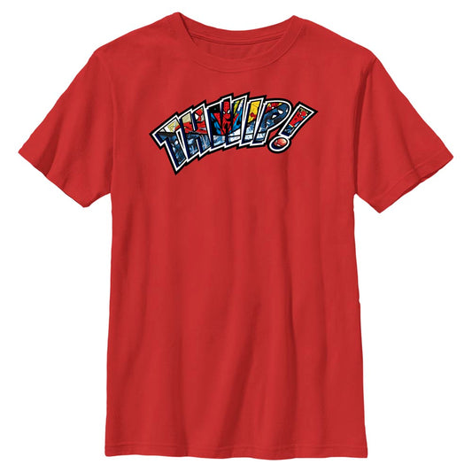 Boy's Marvel Spider-Man Beyond Amazing THWIP SPIDEY PANELS T-Shirt