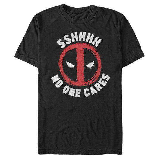 Men's Marvel Deadpool No One Cares T-Shirt